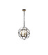 Whitehall 40cm Adjustable Rings Pendant 3 x E14 Gold/Black-10