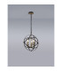 Whitehall 40cm Adjustable Rings Pendant 3 x E14 Gold/Black-13