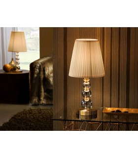 Crystal Table Lamp Champagne, E27 - 1