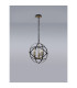 Whitehall 40cm Adjustable Rings Pendant 3 x E14 Gold/Black-14