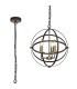 Whitehall 40cm Adjustable Rings Pendant 3 x E14 Satin Nickel/Anthracite-1