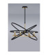 Whitehall Adjustable Rings Pendant 4 x E14 Gold/Black-3