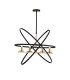 Whitehall Adjustable Rings Pendant 4 x E14 Gold/Black-5