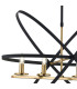 Whitehall Adjustable Rings Pendant 4 x E14 Gold/Black-8