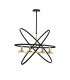 Whitehall Adjustable Rings Pendant 4 x E14 Gold/Black-9