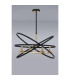 Whitehall Adjustable Rings Pendant 4 x E14 Gold/Black-10