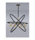 Whitehall Adjustable Rings Pendant 4 x E14 Gold/Black-11
