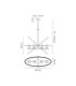 Whitehall Adjustable Rings Pendant 4 x E14 Satin Nickel/Anthracite-2