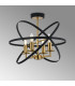 Whitehall 46cm Adjustable Rings Semi Flush 4 x E14 Gold/Black-10
