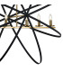 Whitehall Adjustable Rings Pendant Oval 6 x E14 Gold/Black-7