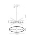 Whitehall Adjustable Rings Pendant Oval 6 x E14 Satin Nickel/Anthracite-2