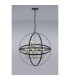 Whitehall 71cm Adjustable Rings Pendant 6+3 x E14 Satin Nickel/Anthracite-3