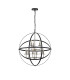 Whitehall 71cm Adjustable Rings Pendant 6+3 x E14 Satin Nickel/Anthracite-10