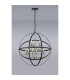 Whitehall 71cm Adjustable Rings Pendant 6+3 x E14 Satin Nickel/Anthracite-12