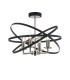 Whitehall 46cm Adjustable Rings Semi Flush 4 x E14 Satin Nickel/Anthracite-1