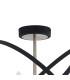 Whitehall 46cm Adjustable Rings Semi Flush 4 x E14 Satin Nickel/Anthracite-7