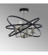 Whitehall 46cm Adjustable Rings Semi Flush 4 x E14 Satin Nickel/Anthracite-10