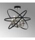 Whitehall 46cm Adjustable Rings Semi Flush 4 x E14 Satin Nickel/Anthracite-11