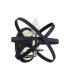 Whitehall Adjustable Rings Wall Light 1 x E14 Satin Nickel/Anthracite-4