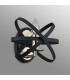 Whitehall Adjustable Rings Wall Light 1 x E14 Satin Nickel/Anthracite-10