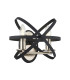 Whitehall Adjustable Rings Wall Light 2 x E14 Satin Nickel/Anthracite-1