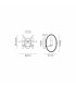 Whitehall Adjustable Rings Wall Light 2 x E14 Satin Nickel/Anthracite-2