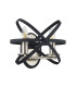 Whitehall Adjustable Rings Wall Light 2 x E14 Satin Nickel/Anthracite-4