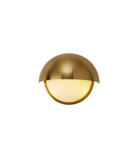 Plains Wall Light 2 x E14 IP54 (Indoor Use Only) Brass/Opal Glass-1