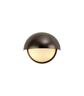 Plains Wall Light 2 x E14 IP54 (Indoor Use Only) Bronze/Opal Glass-1