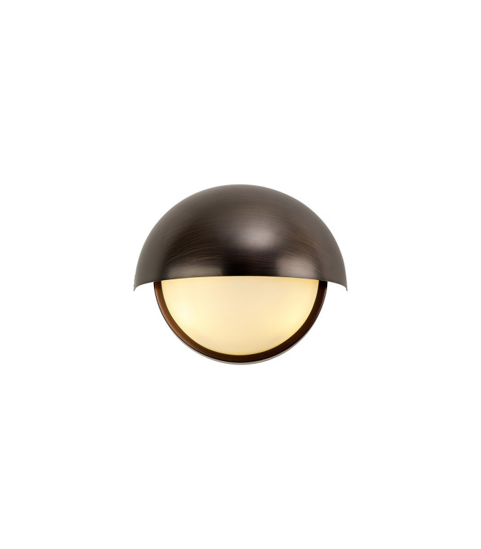 Plains Wall Light 2 x E14 IP54 (Indoor Use Only) Bronze/Opal Glass-1