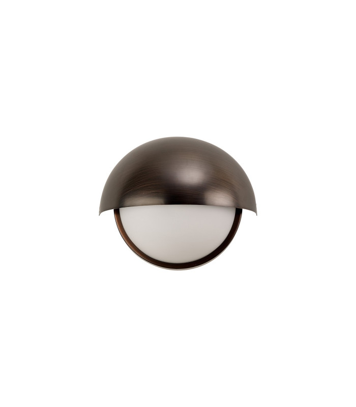 Plains Wall Light 2 x E14 IP54 (Indoor Use Only) Bronze/Opal Glass-5