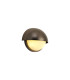 Plains Wall Light 2 x E14 IP54 (Indoor Use Only) Bronze/Opal Glass-6