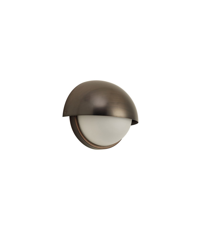 Plains Wall Light 2 x E14 IP54 (Indoor Use Only) Bronze/Opal Glass-10