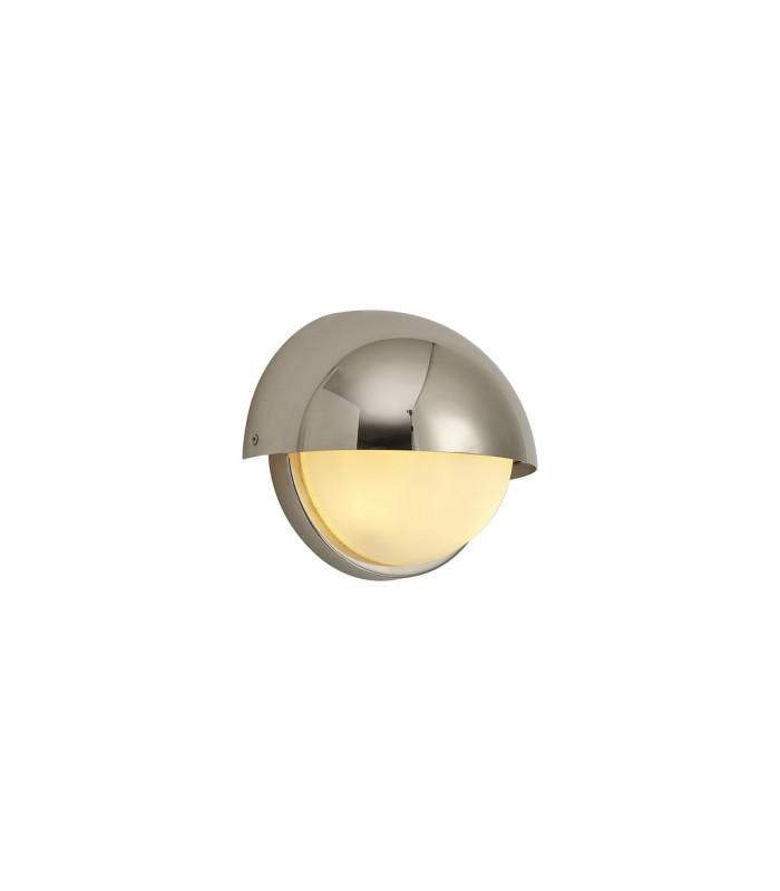 Plains Wall Light 2 x E14 IP54 (Indoor Use Only) Polished Nickel/Opal Glass-5