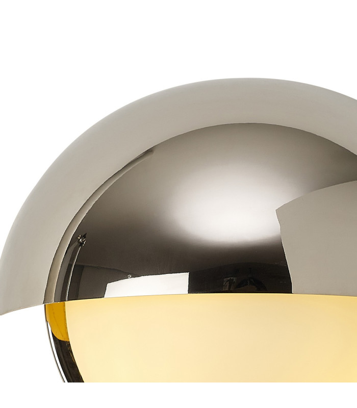 Plains Wall Light 2 x E14 IP54 (Indoor Use Only) Polished Nickel/Opal Glass-6