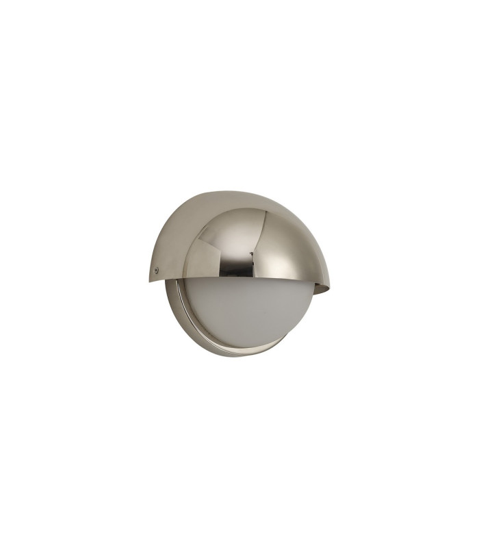 Plains Wall Light 2 x E14 IP54 (Indoor Use Only) Polished Nickel/Opal Glass-9