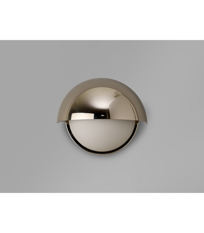 Plains Wall Light 2 x E14 IP54 (Indoor Use Only) Polished Nickel/Opal Glass-10