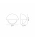 Plains Wall Light 2 x E14 IP54 Satin Black/Opal Glass-2