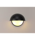 Plains Wall Light 2 x E14 IP54 Satin Black/Opal Glass-3