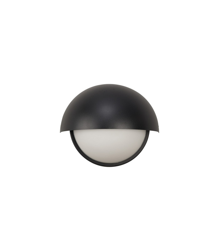 Plains Wall Light 2 x E14 IP54 Satin Black/Opal Glass-5