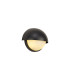 Plains Wall Light 2 x E14 IP54 Satin Black/Opal Glass-6
