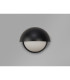Plains Wall Light 2 x E14 IP54 Satin Black/Opal Glass-11