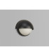 Plains Wall Light 2 x E14 IP54 Satin Black/Opal Glass-13