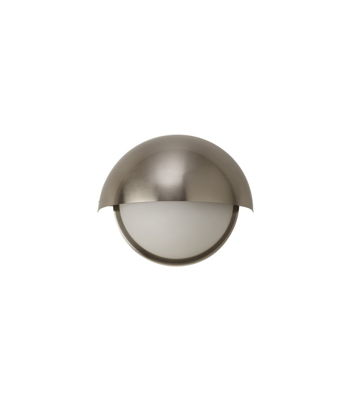 Plains Wall Light 2 x E14 IP54 (Indoor Use Only) Satin Nickel/Opal Glass-5