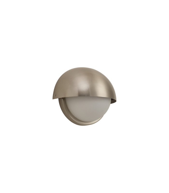 Plains Wall Light 2 x E14 IP54 (Indoor Use Only) Satin Nickel/Opal Glass-10