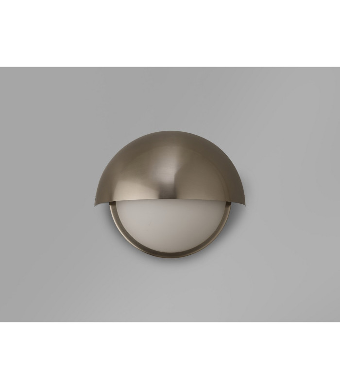 Plains Wall Light 2 x E14 IP54 (Indoor Use Only) Satin Nickel/Opal Glass-11