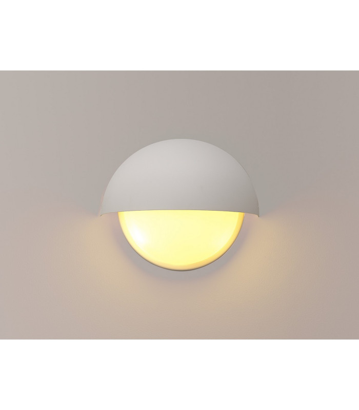 Plains Wall Light 2 x E14 IP54 White/Opal Glass-3