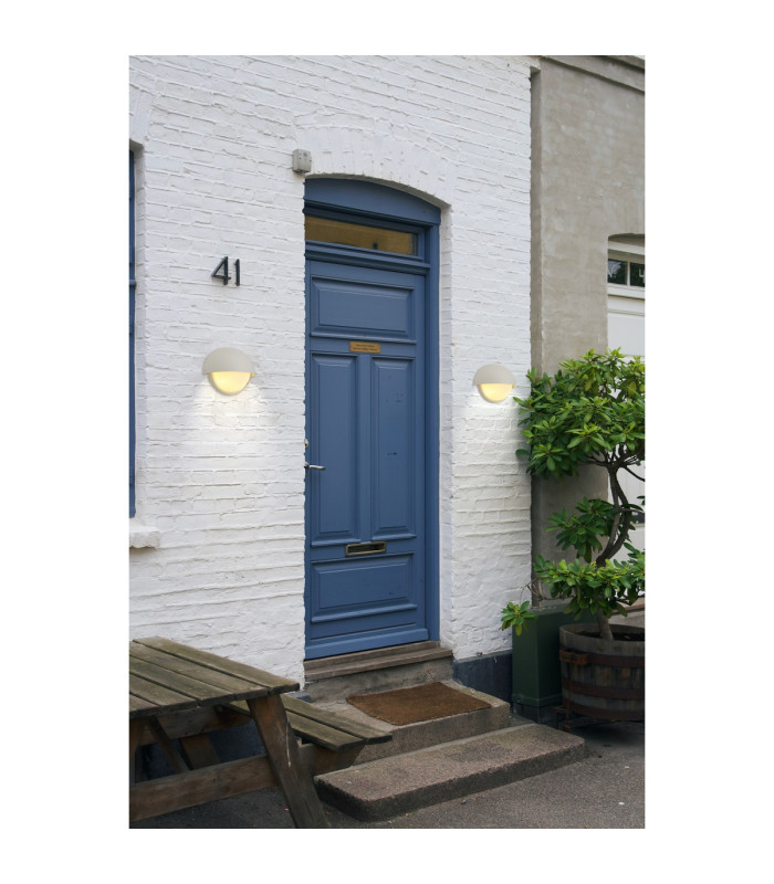 Plains Wall Light 2 x E14 IP54 White/Opal Glass-4