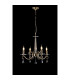 Bush 52cm Pendant WITHOUT SHADE 4 Light E14 Antique Brass/Clear Crystal-3