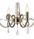 Bush 52cm Pendant WITHOUT SHADE 4 Light E14 Antique Brass/Clear Crystal-5